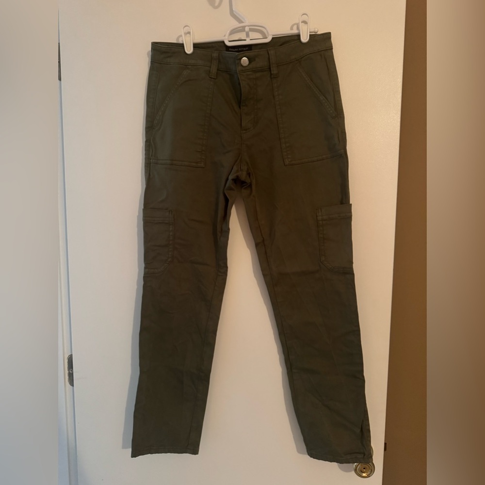 Banana Republic Olive Green Straight Cargo Pant